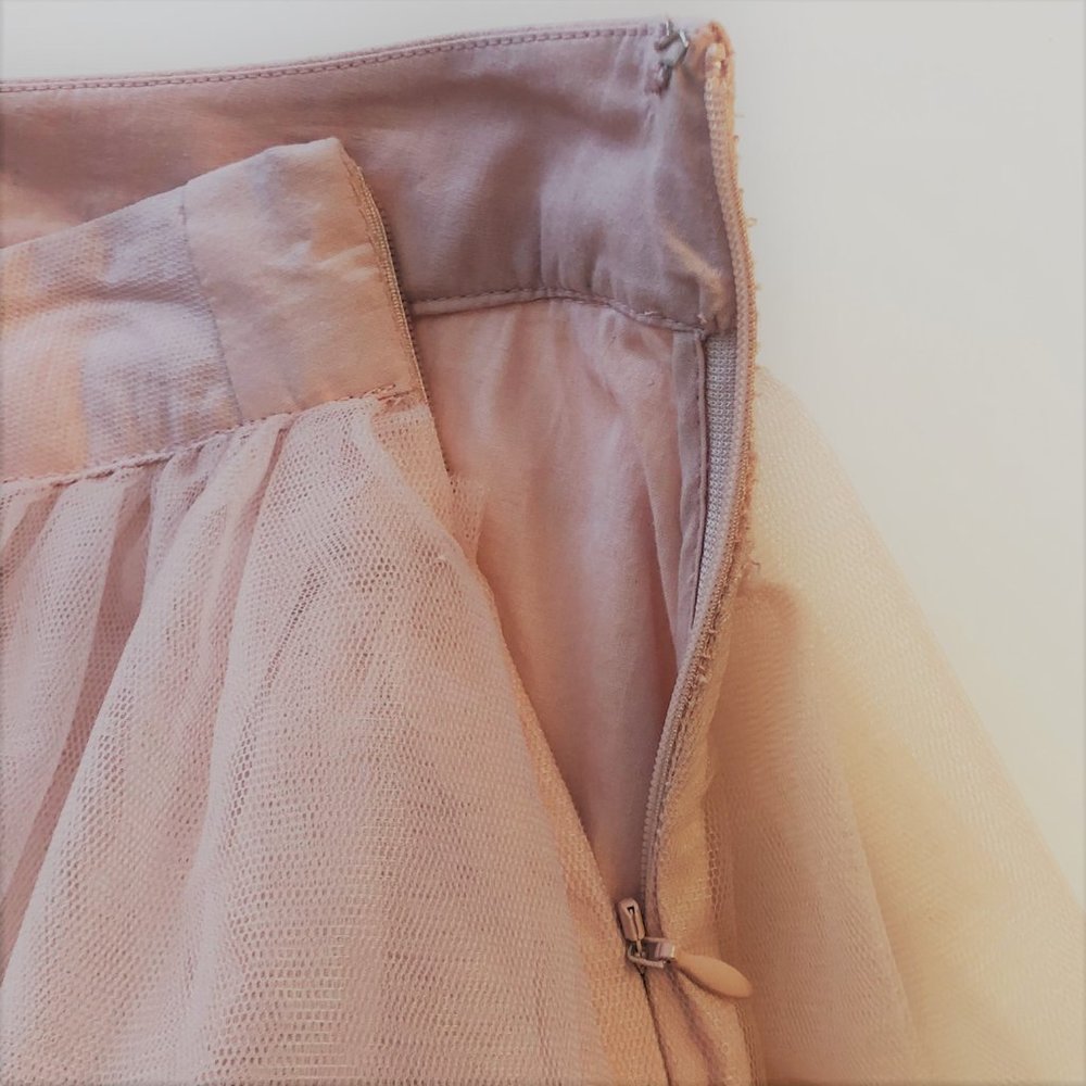 Anthropologie Pink Ombre Tiered Tulle Midi Skirt - Picture 12 of 16